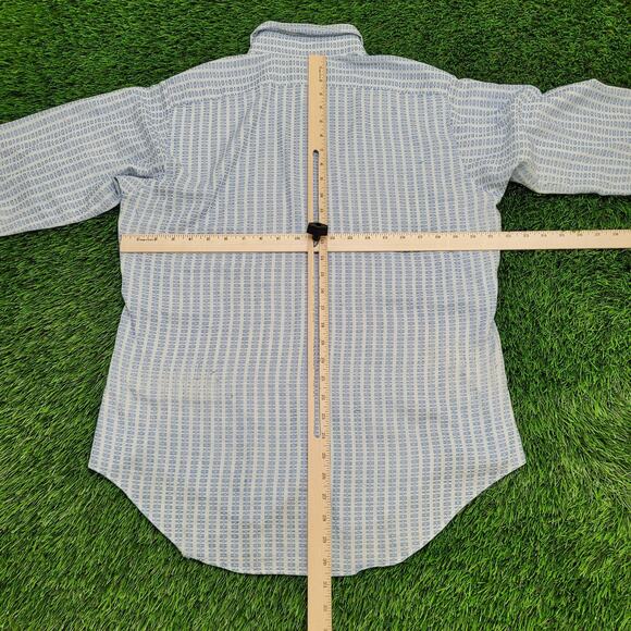 Vintage 70s Disco MOD Shirt Medium 22x30 Long-Tails USA - Picture 4 of 10